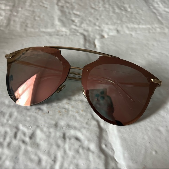 Dior Reflected Pixel Limited Edition Pink Rose Gold Sunglasses - Picture 8 of 16
